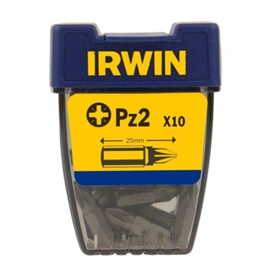 IRWIN Bitovi PZ2, prihvat 1/4", 25 mm, 10 kom.